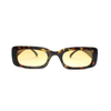 2022 Classic Retro Ladies Clear Rimless Square Lentes De Sol Trendy Sunglasses Vintage Small Rectangle Ocean Plastic Sunglasses