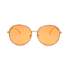 Fashion Round Oversized Round Stainless Steel Women's Metal Frame Polarized Sunglasses