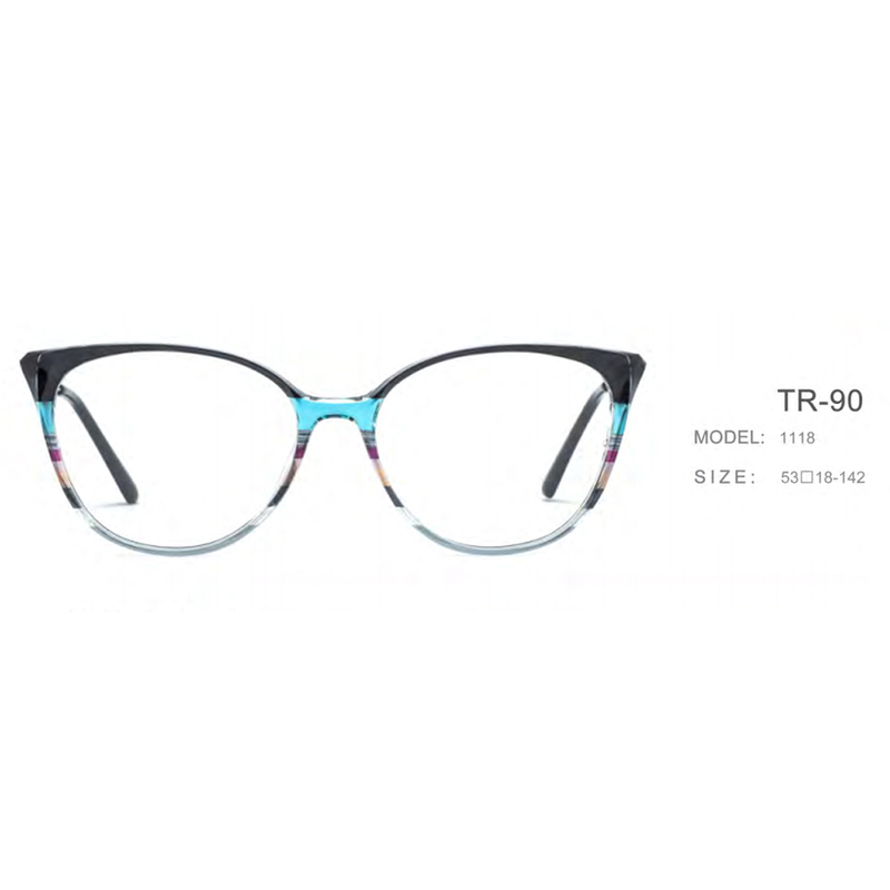 DILICN 2023 New TR90 Material Optical Frame round frame opticalframes TR90 and metal hybrid