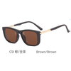 DILICN New 2023 Magnetic Clip Optical Frame, Women’s Polarized Lenses, Anti-Blue Light Glasses Fashion Glasses TR and Metal Mixed Materiale