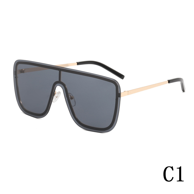 One-piece personality large frame one-piece internet celebrity trend couple sun visor glasses men's and women's sunglasses