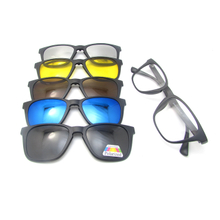 New Clip On Sunglasses Men Polarized Magnet Sunglasses Magnetic Clip Polarized Sunglasses for Men with Bag 