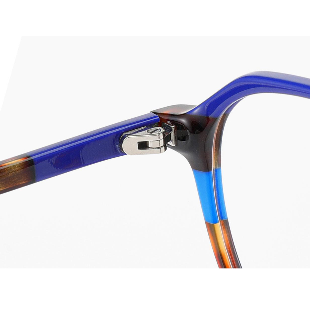 DILICN new acetate fiber optical frame women's round frame colorful fashion frame LM2301